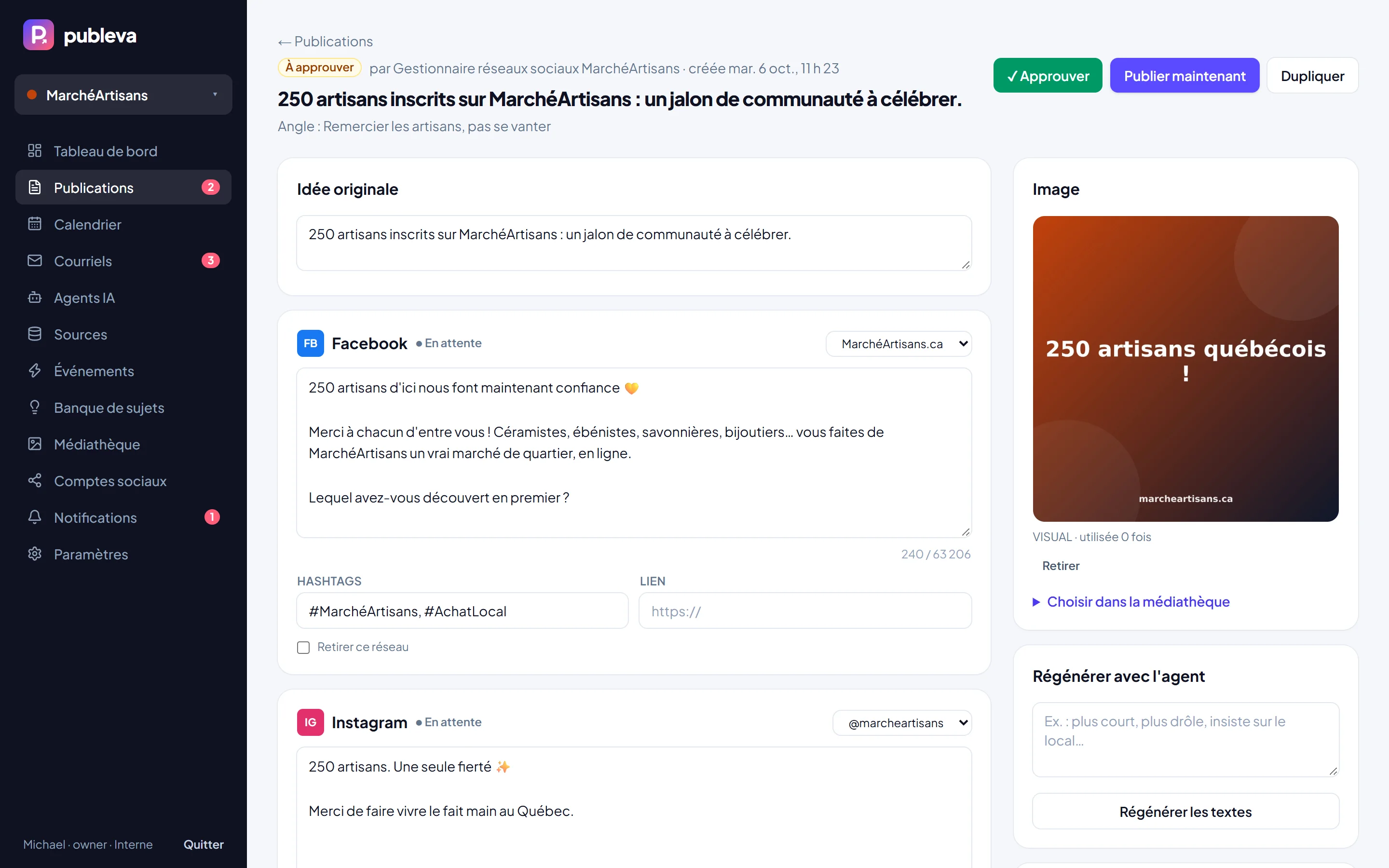 Every post, network by network